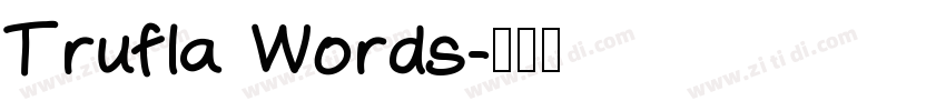 Trufla Words字体转换